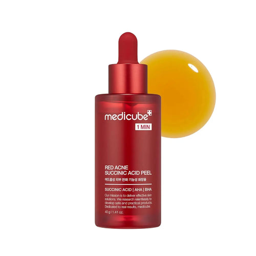 Medicube 21% Red Succinic Acid Cleansing Booster Serum, 40g bottle